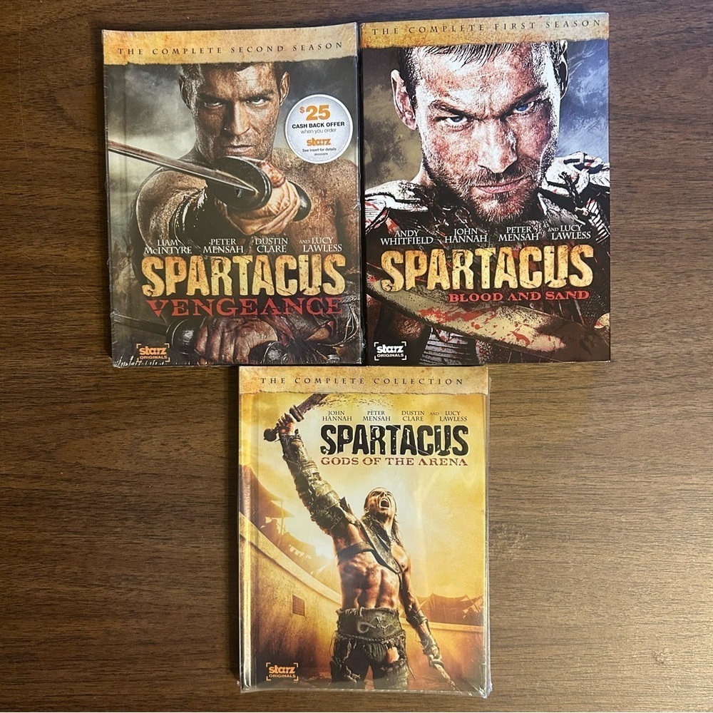 Spartacus DVD Various Seasons Lot Of 3 SEALED - Vengeance, Blood & Sand, Etc.